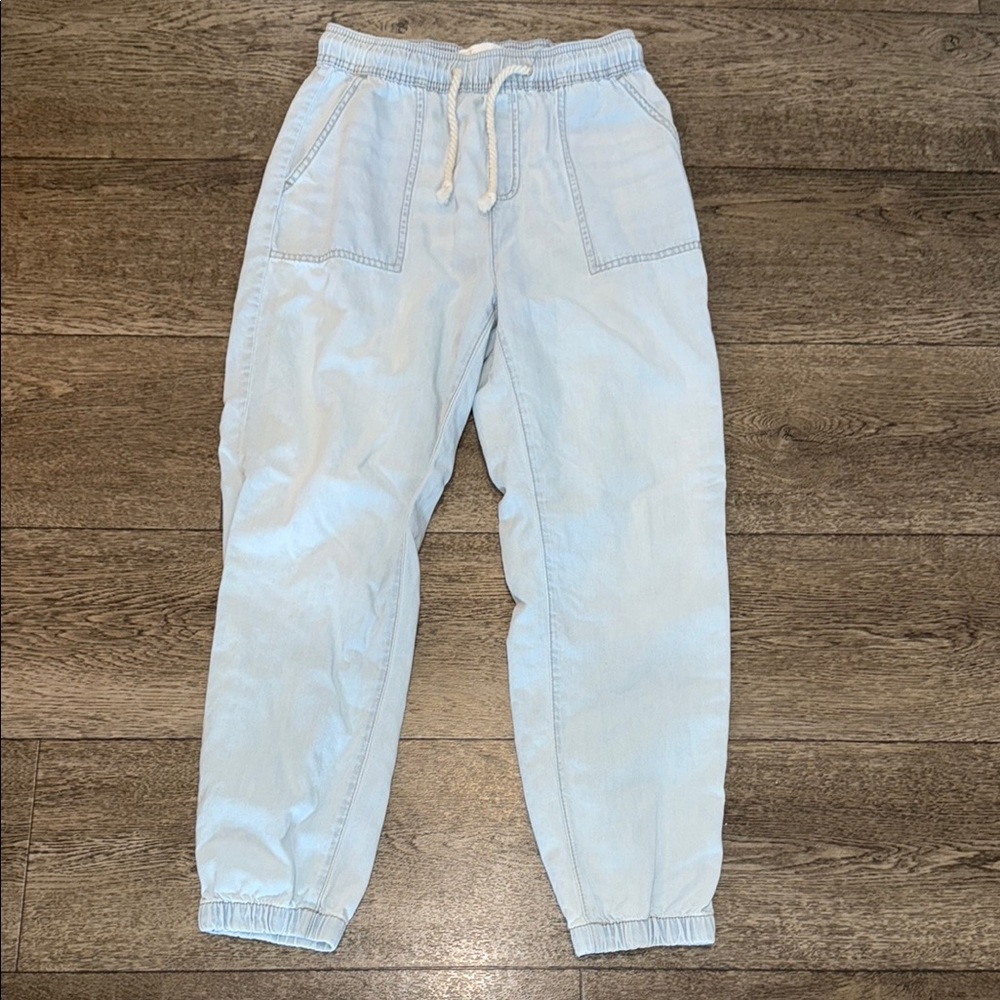 Celebrity Pink Light Blue Drawstring Jogger Pants